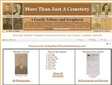 Tablet Screenshot of morethanjustacemetery.com